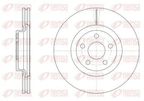 FORD Диск передній GALAXY III (CK) 2.0 EcoBlue REMSA 6254810