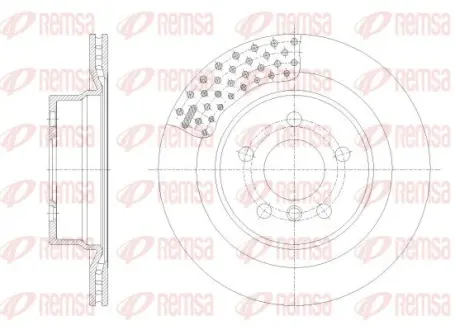 BMW Гальмівний диск задн. 3/G20 21- REMSA 6255110