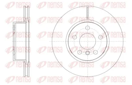BMW Гальмівний диск передн. 3/G20 21- REMSA 6255410
