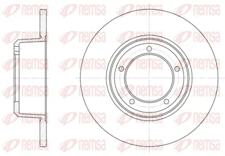 LANDROVER диск гальмівний передн. Defender,Discovery,Range Rover 86- REMSA 634100