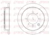 HYUNDAI Гальм. диск задн. SONATA III (Y-3) 2.0 i 96-98 REMSA 690700 (фото 1)