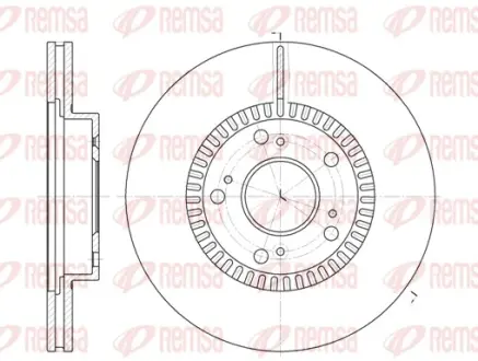 HONDA гальмівний диск передн.Civic VIII 05-,Stream 01 - REMSA 696210