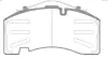 Комплект тормозных колодок, дисковый тормоз REMSA JCA107400 (фото 1)