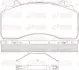 Комплект тормозных колодок, дисковый тормоз REMSA JCA152600 (фото 1)