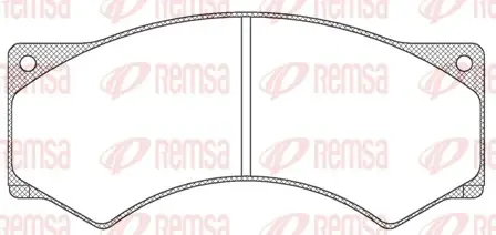 Комплект тормозных колодок, дисковый тормоз REMSA JCA27700