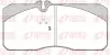 Комплект тормозных колодок, дисковый тормоз REMSA JCA27820 (фото 1)
