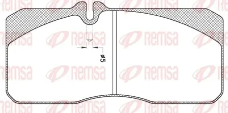 Комплект тормозных колодок, дисковый тормоз REMSA JCA27820