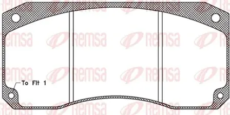 Комплект тормозных колодок, дисковый тормоз REMSA JCA34640