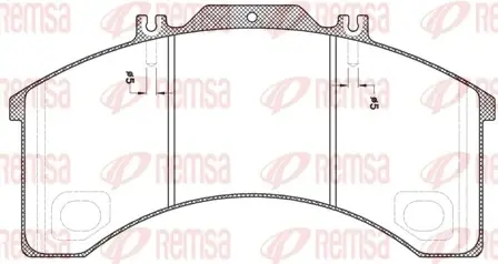 Комплект тормозных колодок, дисковый тормоз REMSA JCA49800