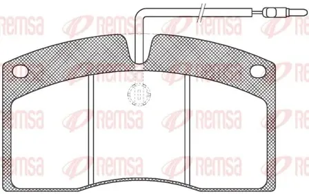 Комплект тормозных колодок, дисковый тормоз REMSA JCA50540