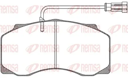 Комплект тормозных колодок, дисковый тормоз REMSA JCA66140