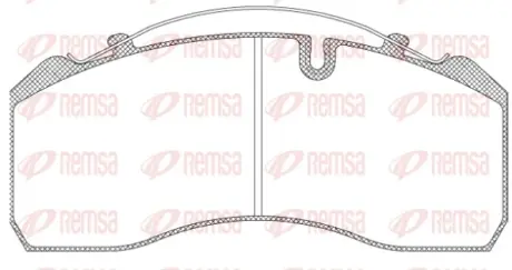 Комплект тормозных колодок, дисковый тормоз REMSA JCA81400