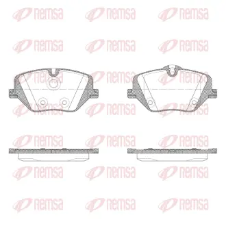 BMW Колодки гальм. передні 2 Active Tourer (U06), X1 (U11), X2 (U10) REMSA X203100