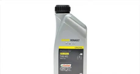 Олива мотор 5W40 CASTROL GTX RENAULT/DACIA 7711658110