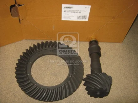 Головна пара 10х43 ГАЗ 3302 дрібний шліць вузька RIDER 3302240216560