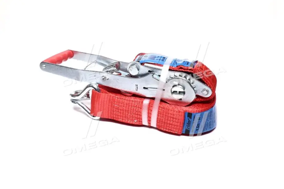 Стяжка вантажу. 5t. 50mm.x10m. (0.5 + 9.5) подовжена ручка RIDER RD-5010L (фото 1)