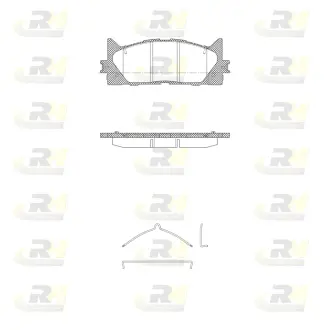 Гальмівні колодки дискові ROADHOUSE 2123300