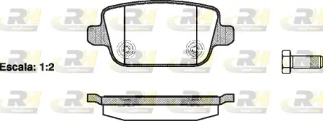 Гальмівні колодки дискові ROADHOUSE 2125600