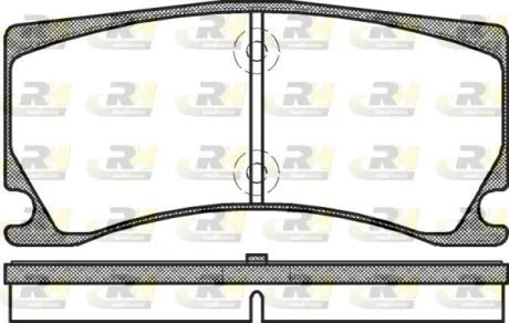 Комплект тормозных колодок, дисковый тормоз ROADHOUSE 2137800