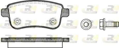 Гальмівні колодки дискові ROADHOUSE 2138700