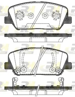 Гальмівні колодки дискові ROADHOUSE 2139802