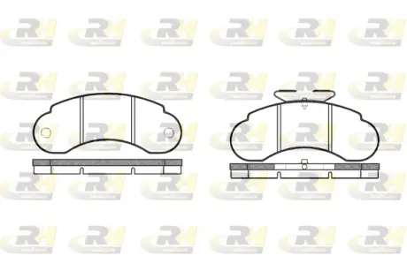 Гальмівні колодки дискові ROADHOUSE 214210
