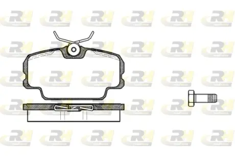 Гальмівні колодки дискові ROADHOUSE 214500