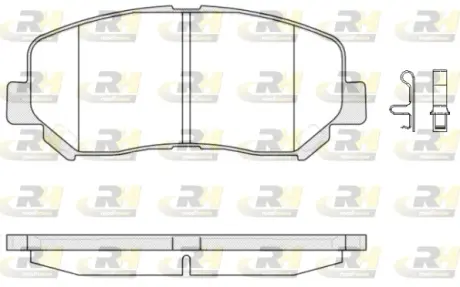 Гальмівні колодки дискові ROADHOUSE 2151302