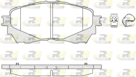 Гальмівні колодки дискові ROADHOUSE 2153804