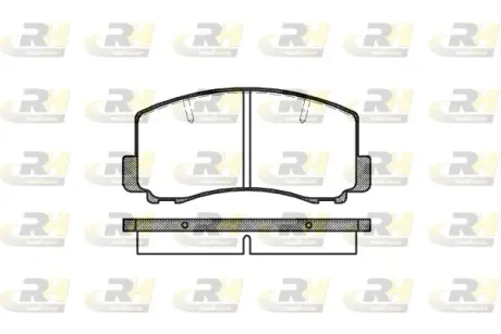 Комплект тормозных колодок, дисковый тормоз ROADHOUSE 216500