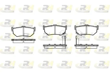 Гальмівні колодки дискові ROADHOUSE 218302