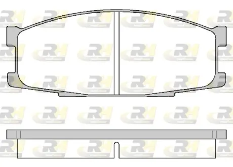 Комплект тормозных колодок, дисковый тормоз ROADHOUSE 228300