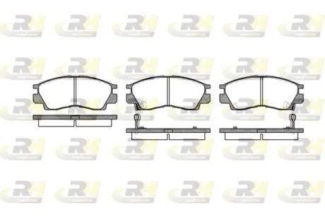 Комплект тормозных колодок, дисковый тормоз ROADHOUSE 229002