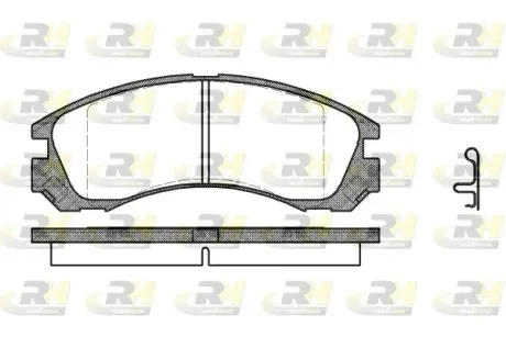 Гальмівні колодки дискові ROADHOUSE 235422