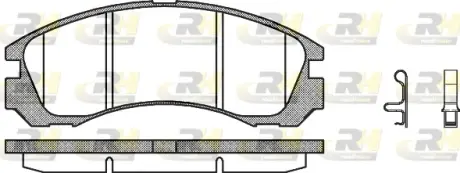 Гальмівні колодки дискові ROADHOUSE 235432