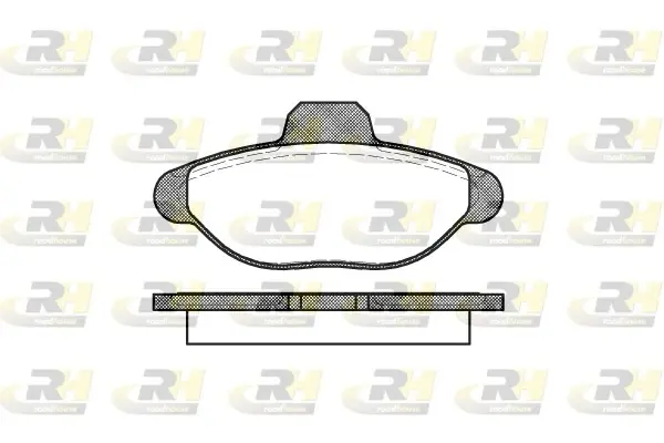 Комплект тормозных колодок, дисковый тормоз ROADHOUSE 241400 (фото 1)