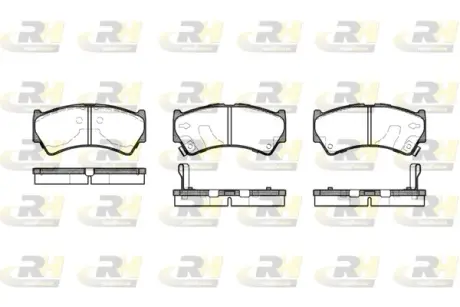 Комплект тормозных колодок, дисковый тормоз ROADHOUSE 259252