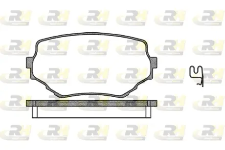 Гальмівні колодки дискові ROADHOUSE 259402