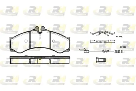 Гальмівні колодки дискові ROADHOUSE 261402