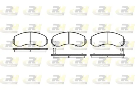 Комплект тормозных колодок, дисковый тормоз ROADHOUSE 261902