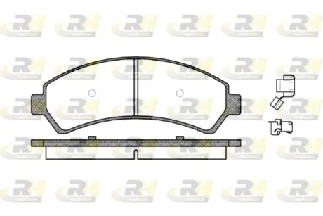 Комплект тормозных колодок, дисковый тормоз ROADHOUSE 268800