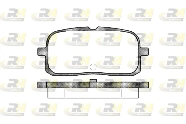 Комплект тормозных колодок, дисковый тормоз ROADHOUSE 271500 (фото 1)