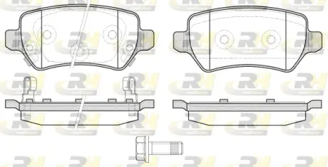 Гальмівні колодки дискові ROADHOUSE 295722