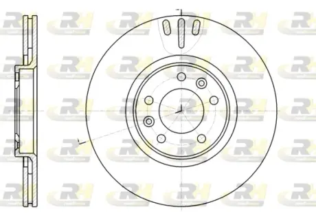 Тормозной диск ROADHOUSE 6105110