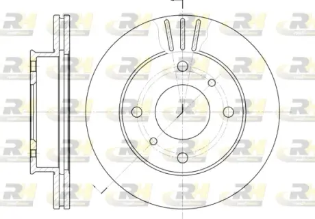 Тормозной диск ROADHOUSE 611310