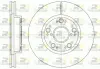 Тормозной диск ROADHOUSE 6125110 (фото 1)