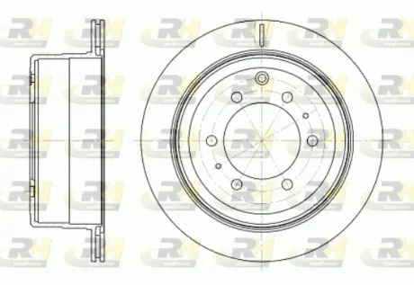 Тормозной диск ROADHOUSE 6125610