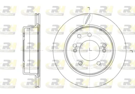 Тормозной диск ROADHOUSE 6141310