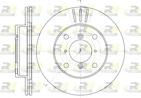 Тормозной диск ROADHOUSE 614310