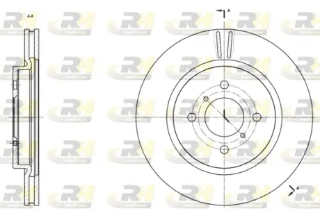 Тормозной диск ROADHOUSE 6153810